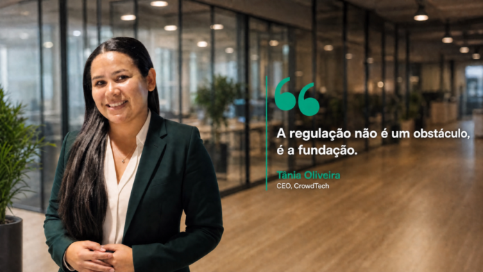 Tânia Oliveira, CEO da CrowdTech, startup brasileira de infraestrutura tecnológica para plataformas de crowdfunding reguladas pela CVM.